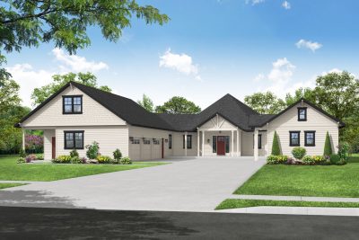 Associated Designs - Fox Farm Offers a Unique Floor Plan with Farmhouse Appeal