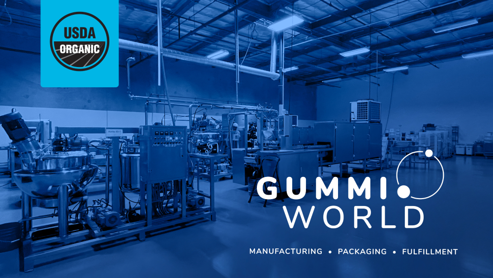 Gummi World Achieves USDA Organic Certificate for Dietary Supplement Manufacturing
