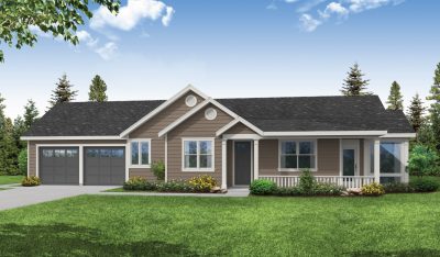 Associated Designs - Small Ranch Style Sandpiper Offers Open Floor Plan