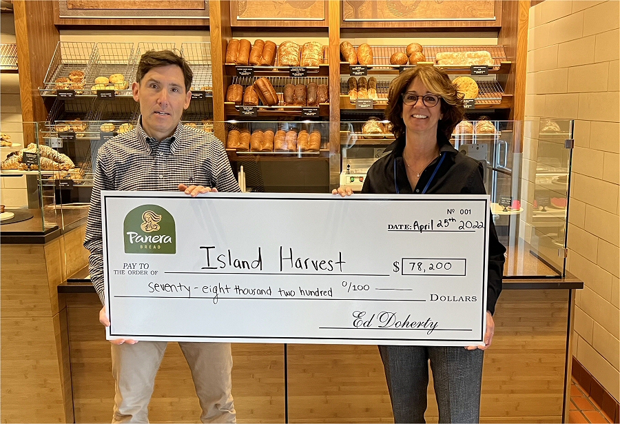 Panera Breads’ 78k Donation to Island Harvest Will Help Fight Food Insecurity and Food Waste on Long Island