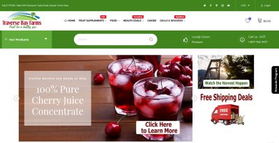 Traverse Bay Farms Launches Improved Website for Online Customers