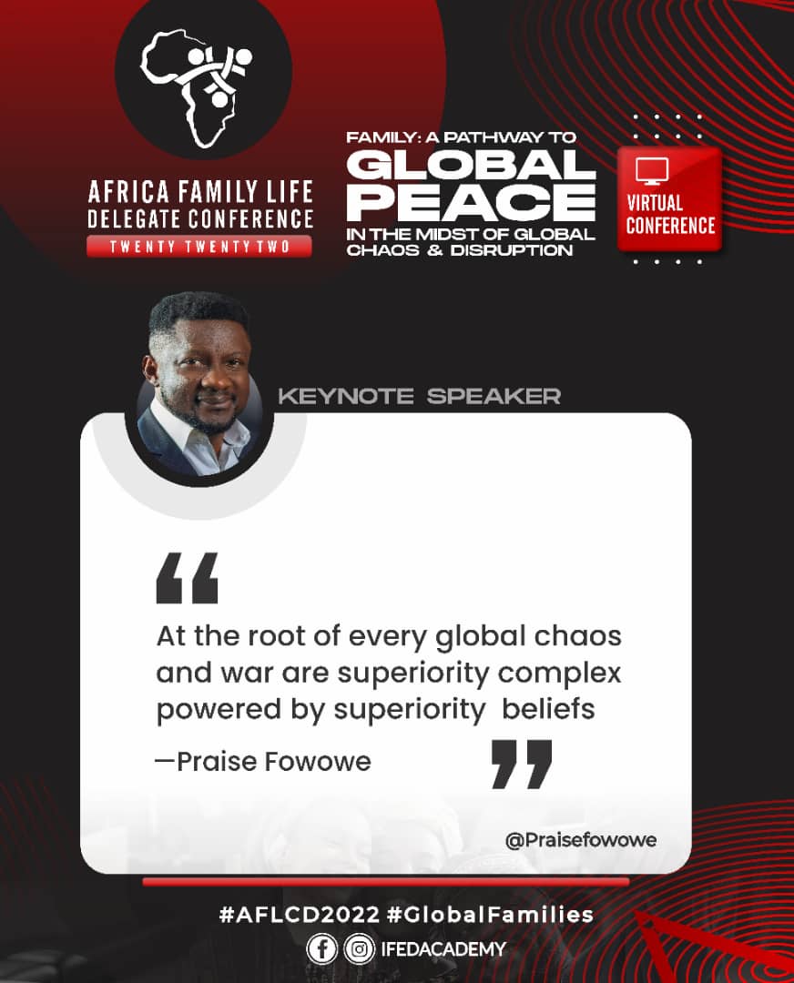 Praise Fowowe Delivers Keynote at the Africa Family Life Delegate Conference 2022