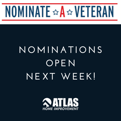 Atlas Home Improvement Opens Nominations for Its Annual Veteran Bathroom Makeover Giveaway