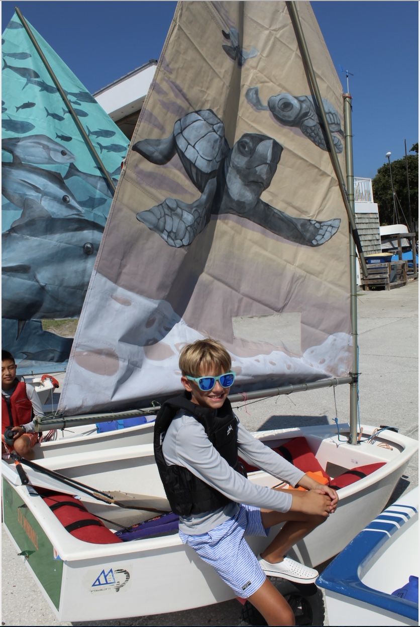 Clearwater Community Sailing Center Partners with Gibbs High School Mural Club for the Winds of Change Event
