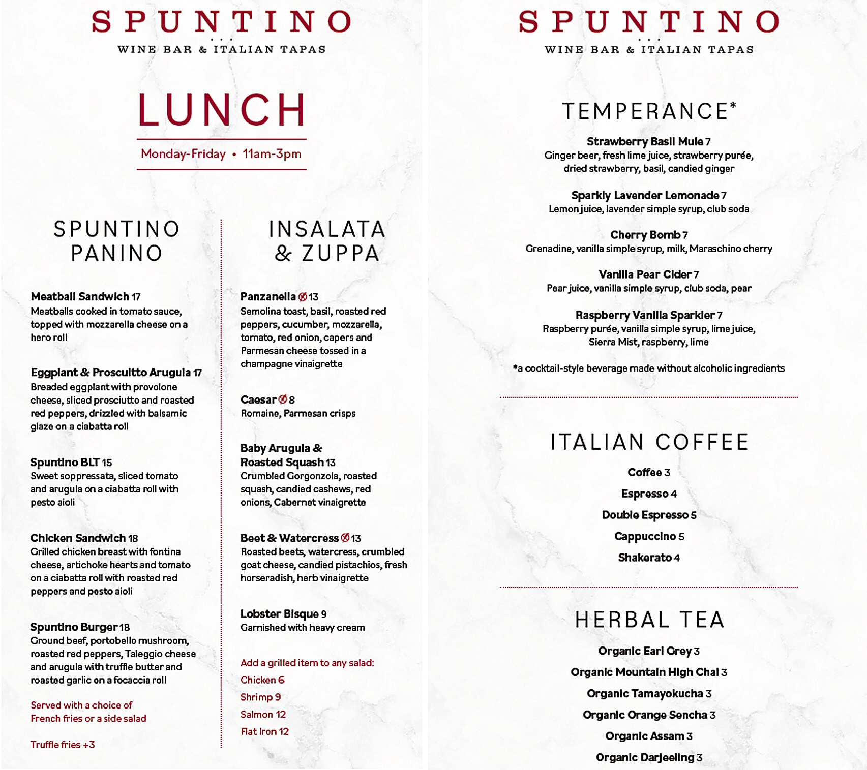 Spuntino Wine Bar and Italian Tapas in Clifton N.J. and Westbury N.Y. Launch New Lunch Menus on June 8th, 2022