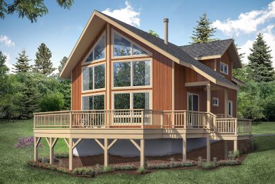 Associated Designs - A-Frame Home Design Timber Hill Soaks Up The Views
