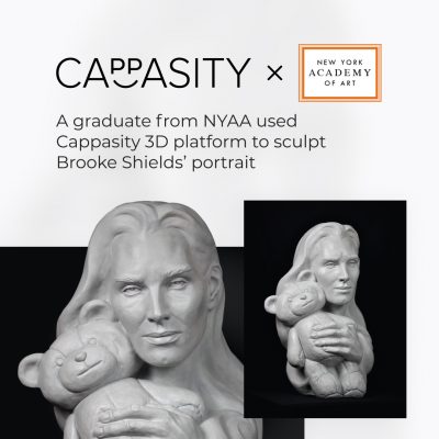 A graduate from NYAA used Cappasity 3D platform to sculpt Brooke Shields’ portrait