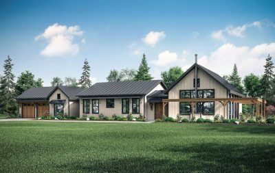 Associated Designs - Dogtrot Inspired Kingsbridge is a Modern Farmhouse for the PNW