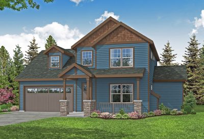 Associated Designs - Cozy Country House Plan Kokanee has 4 Bedrooms