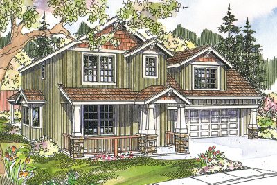 Associated Designs - Nostalgic Mallory Offers Narrow Lot Footprint