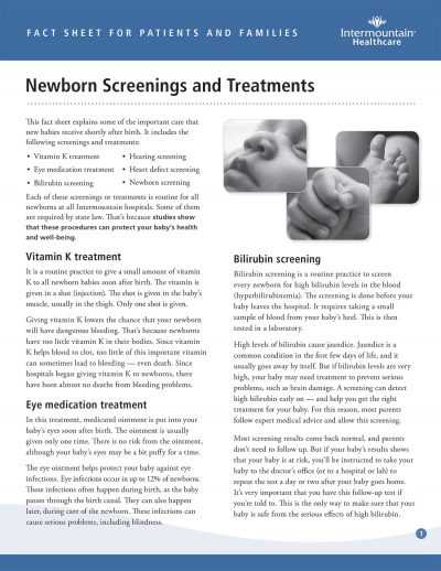 Importance of Newborn Screenings
