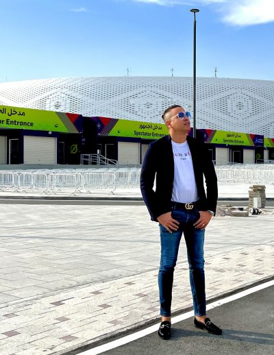 Cesar Arevalo hits the streets of Qatar ahead of the FIFA World Cup 2022
