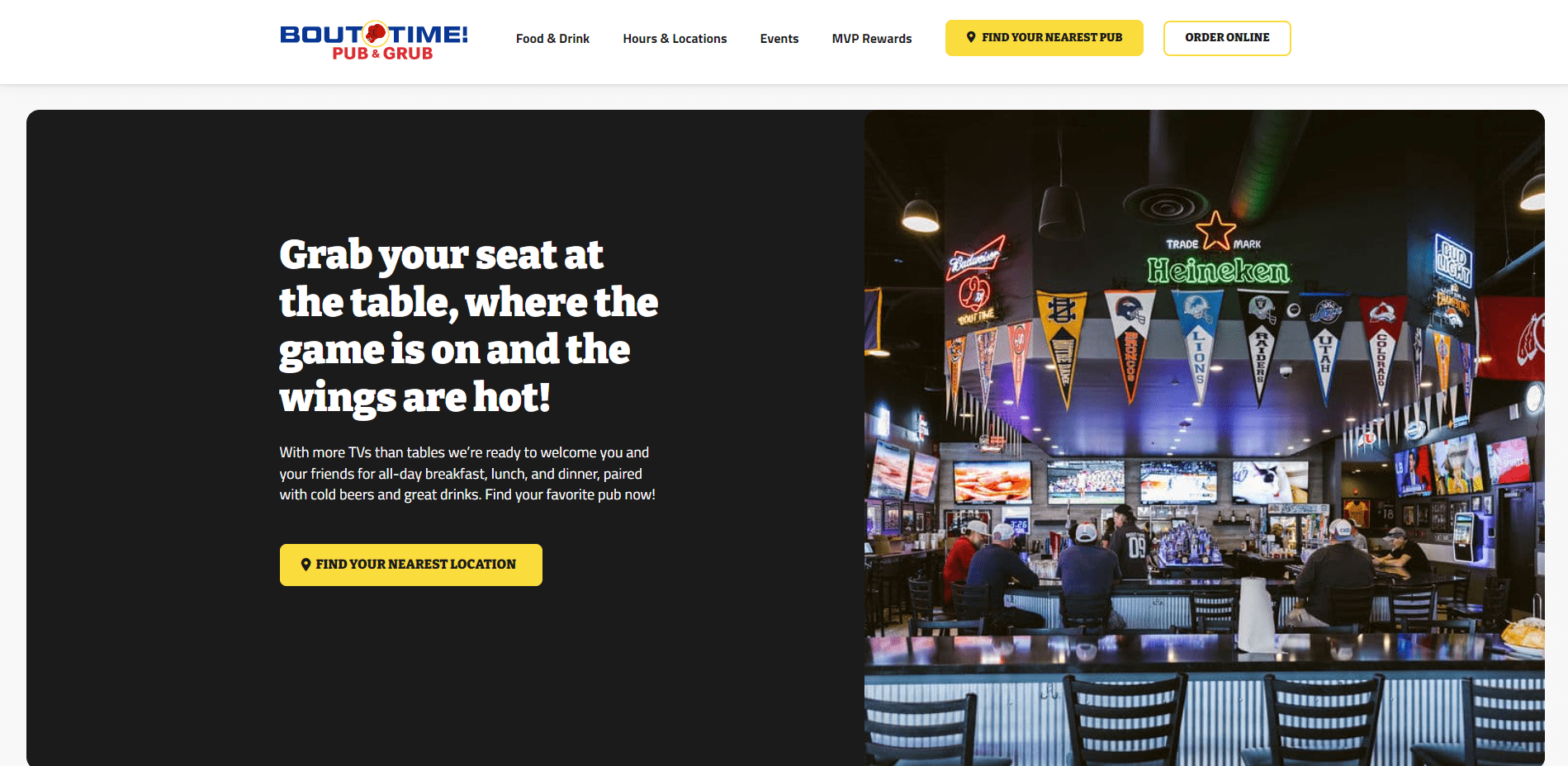 Bout Time Pub & Grub Launches New Website