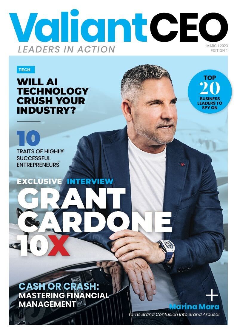 Grant Cardone Featured in Valiant CEO Magazine’s Inaugural Issue