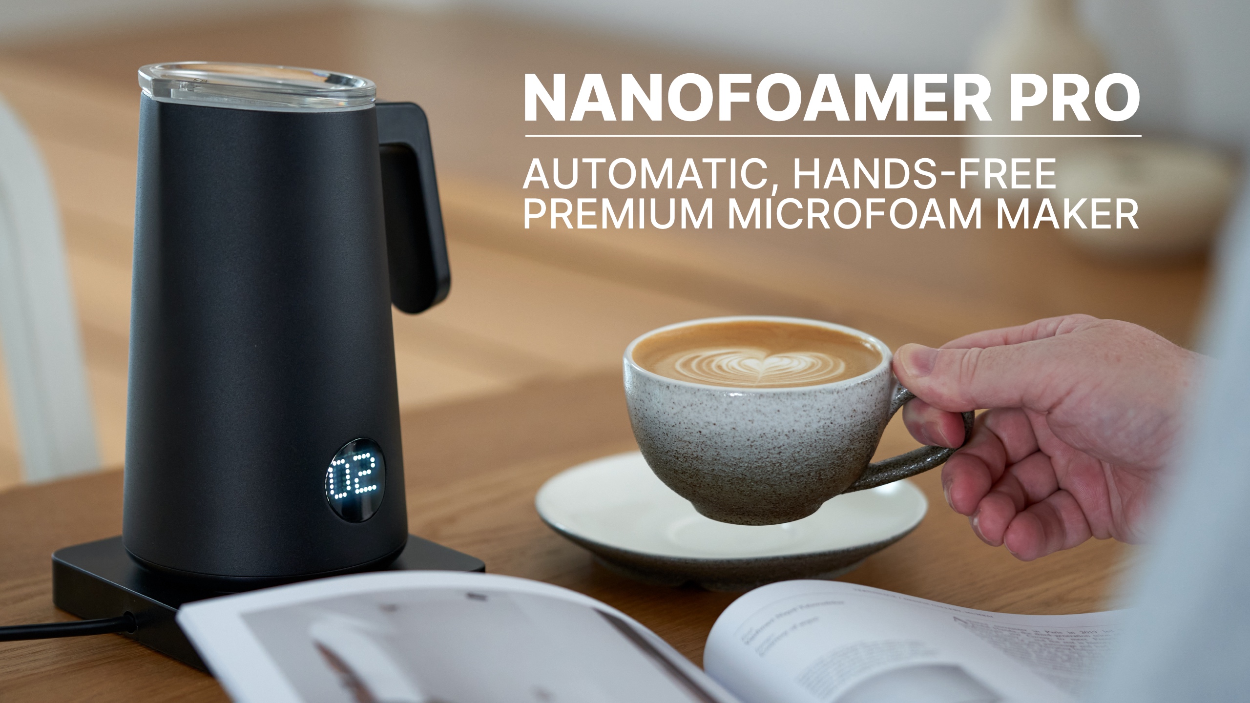 Introducing the Subminimal NanoFoamer PRO - The Only Automatic Milk Foamer Capable of Creating Superfine Microfoam in 60 Seconds