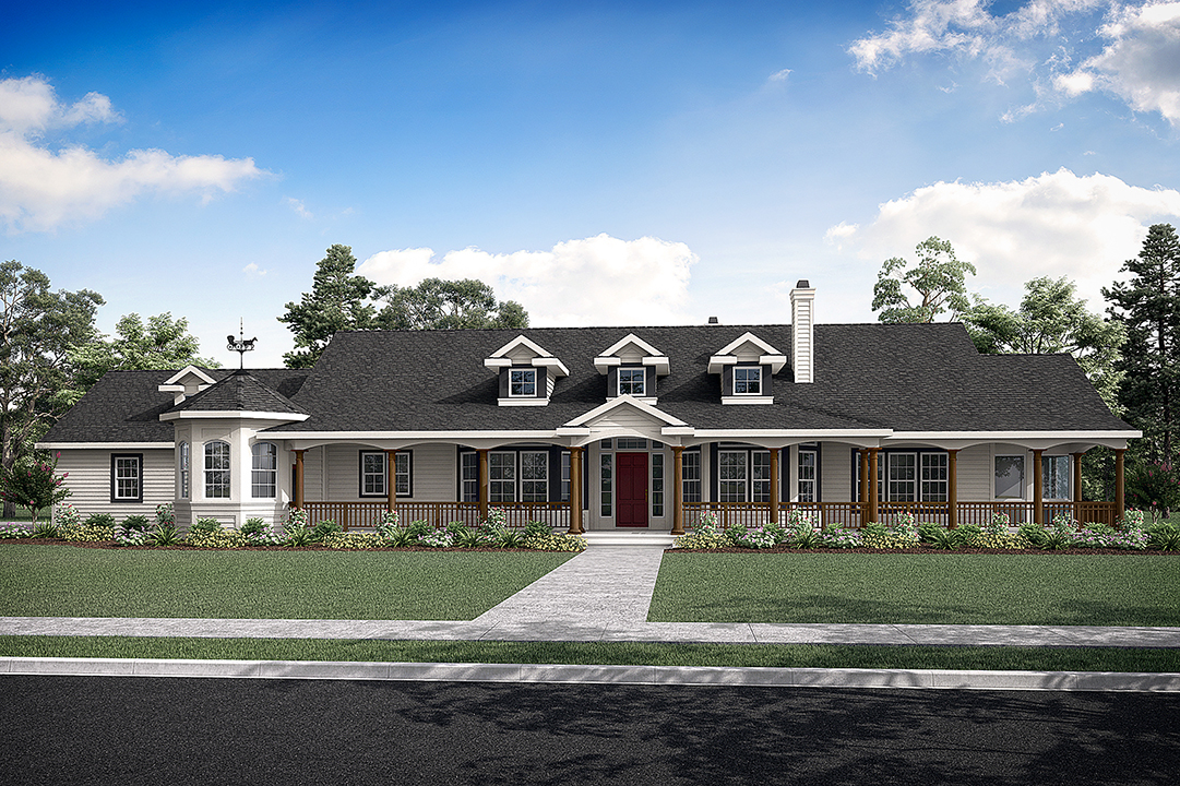 Associated Designs – Step into Luxury and Comfort in the Louisville Farmhouse Plan