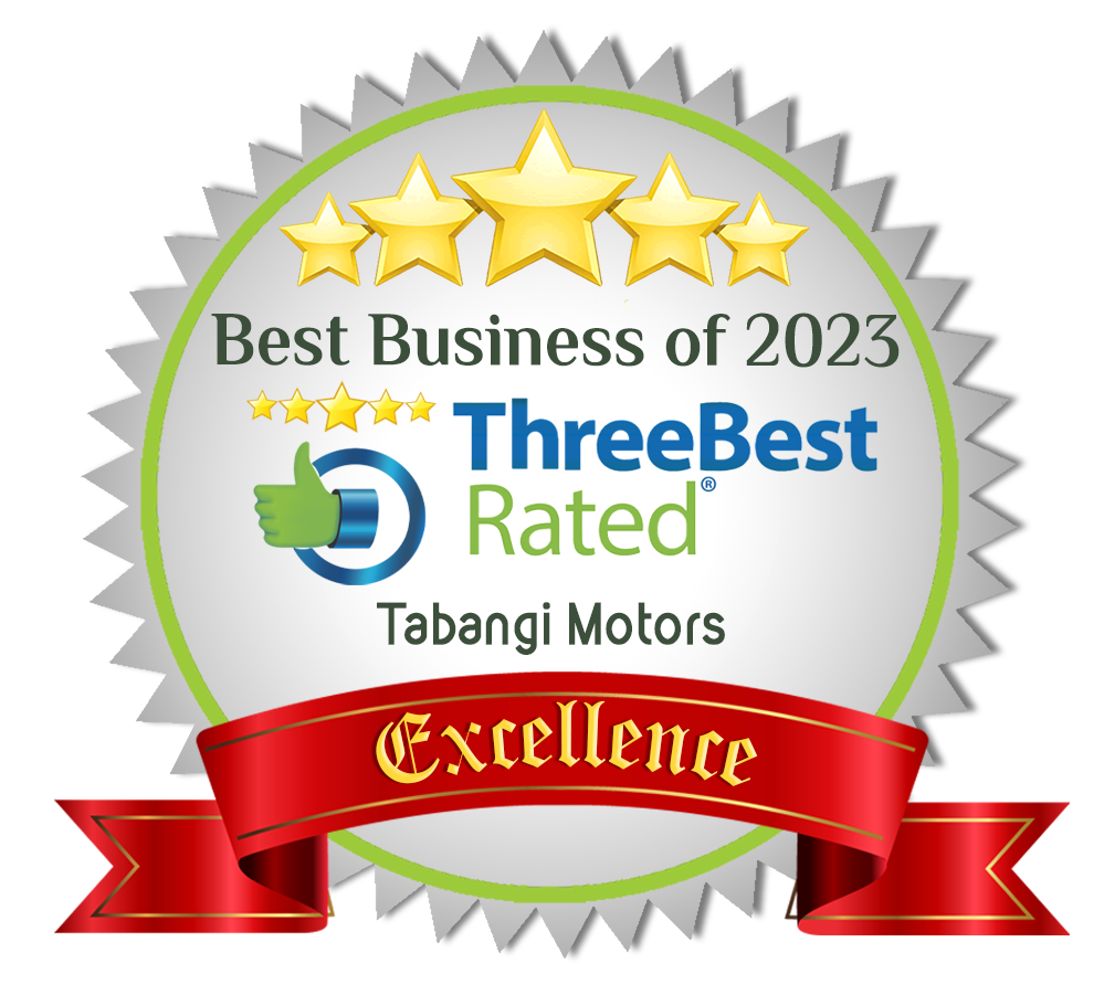 Tabangi Motors Wins 2023 ThreeBestRated® Award For Excellence For Best Used Car Dealership