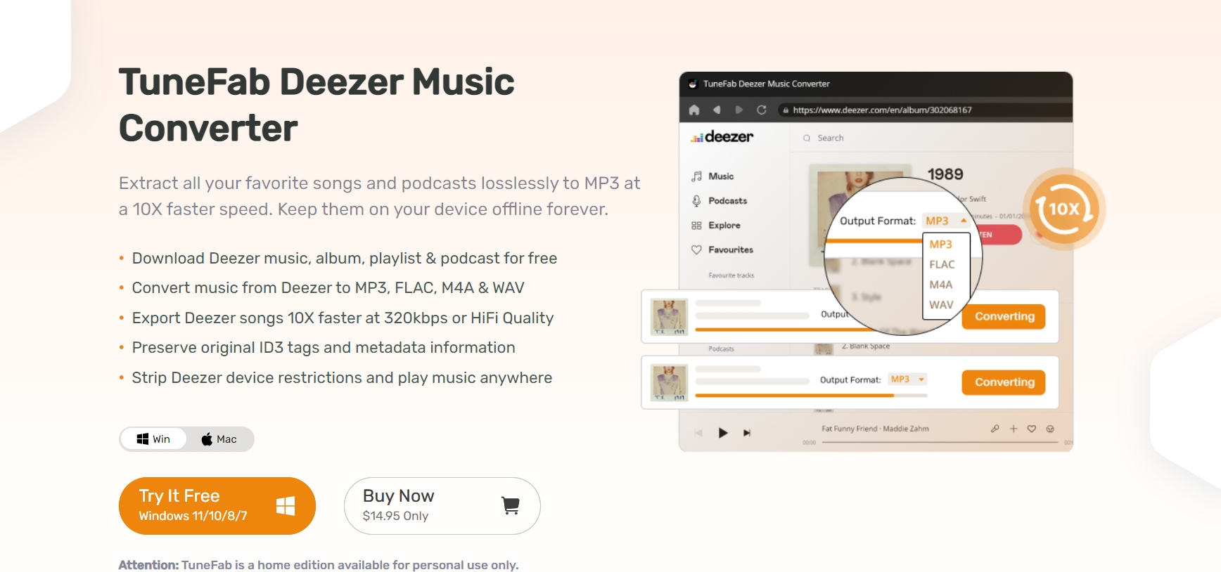 Try Out TuneFab Deezer Music Converter’s Newest Boosting Features & Functions: Unlimited Batch Downloading and Support for Multiple Formats