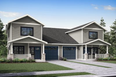 Associated Designs - Kennewick Duplex Plan Offers Open & Comfortable Living