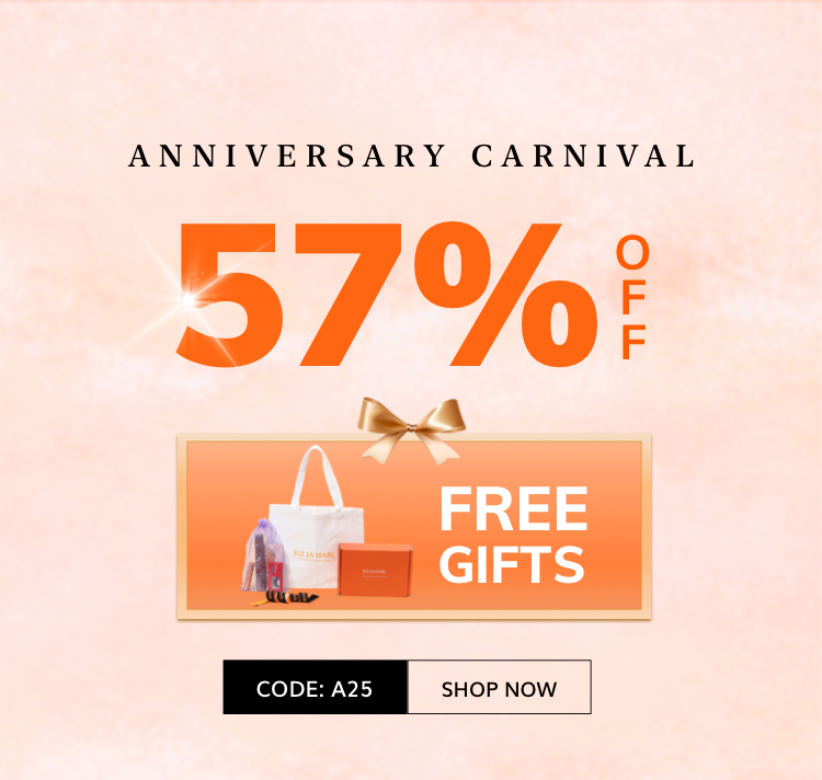 JuliaHair 6th Anniversary Sale:Up To 57% Off+Free Gifts