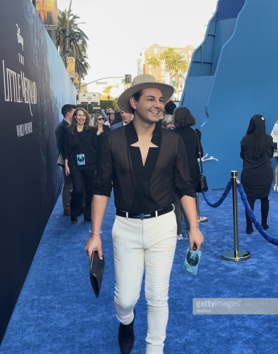 Producer/Actor Marco Perretta Magically Wows on Red Carpet at "The Little Mermaid" Premiere