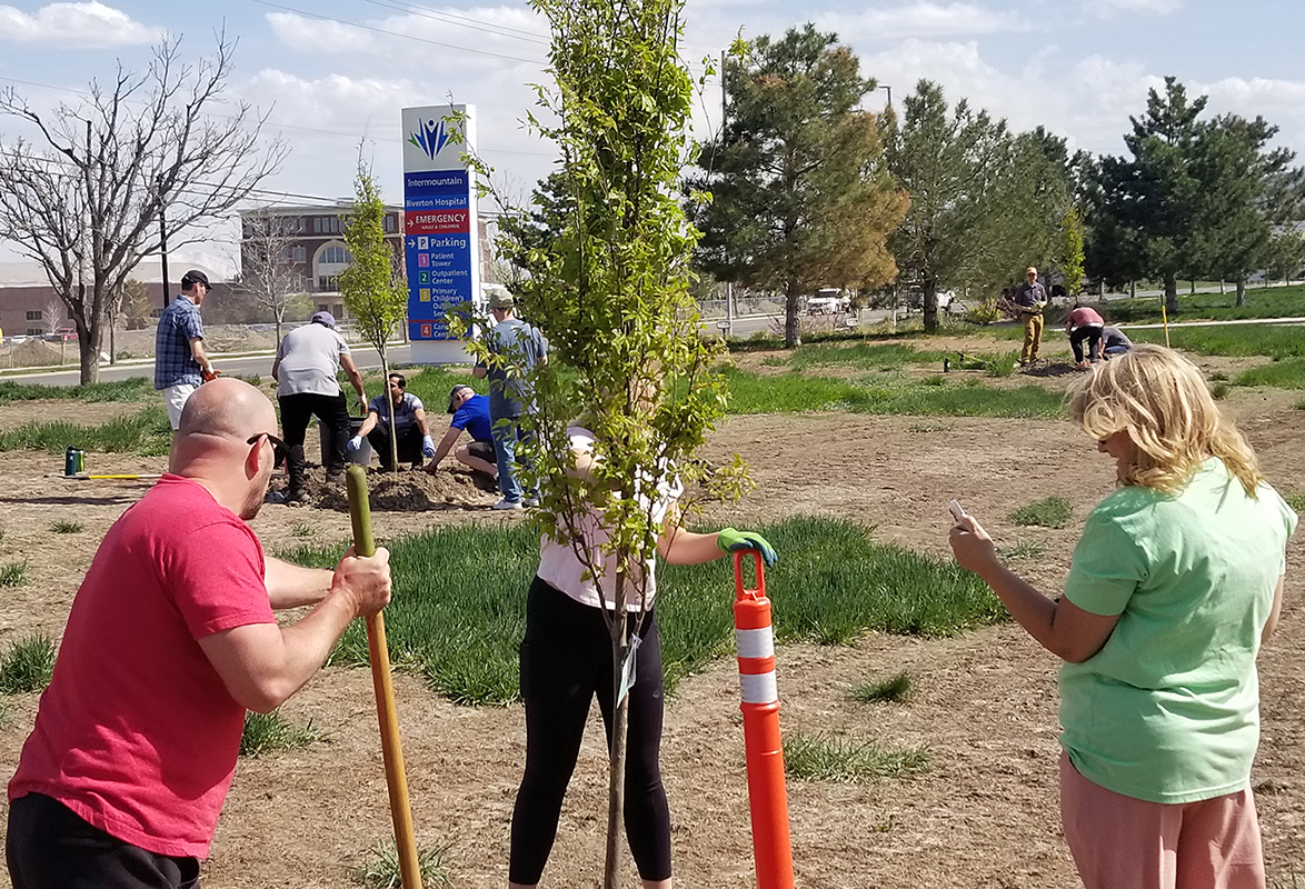 "Every Day is Earth Day" Event Plants Trees to Reduce Water Use and Continue Sustainability Efforts at Intermountain Health