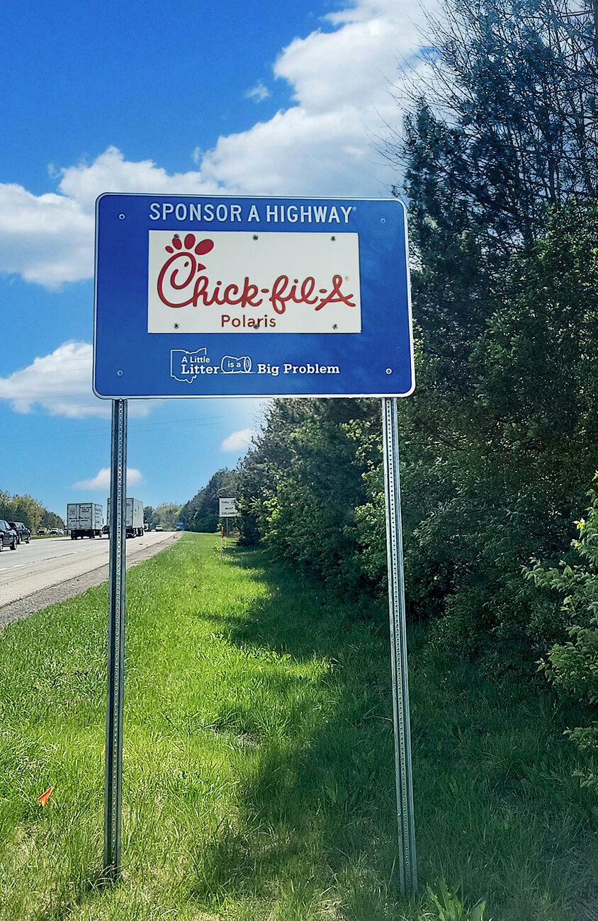 Chick-fil-A® Polaris Parkway Cares for Community through Ohio Sponsor A Highway® Partnership
