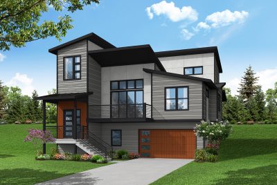 Associated Designs – Stunning Modern Forest View Plan Embraces Scenic Views