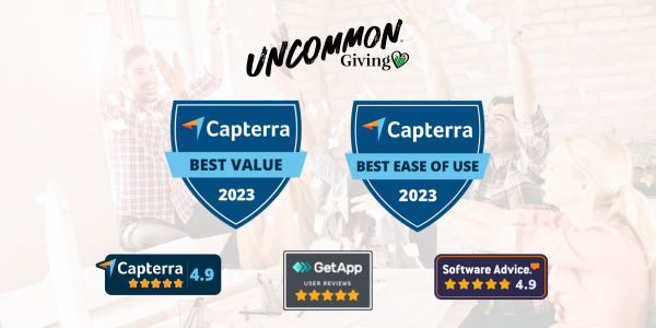 Capterra Recognizes Uncommon Giving for Best Ease of Use and Best Value in Employee Engagement Software