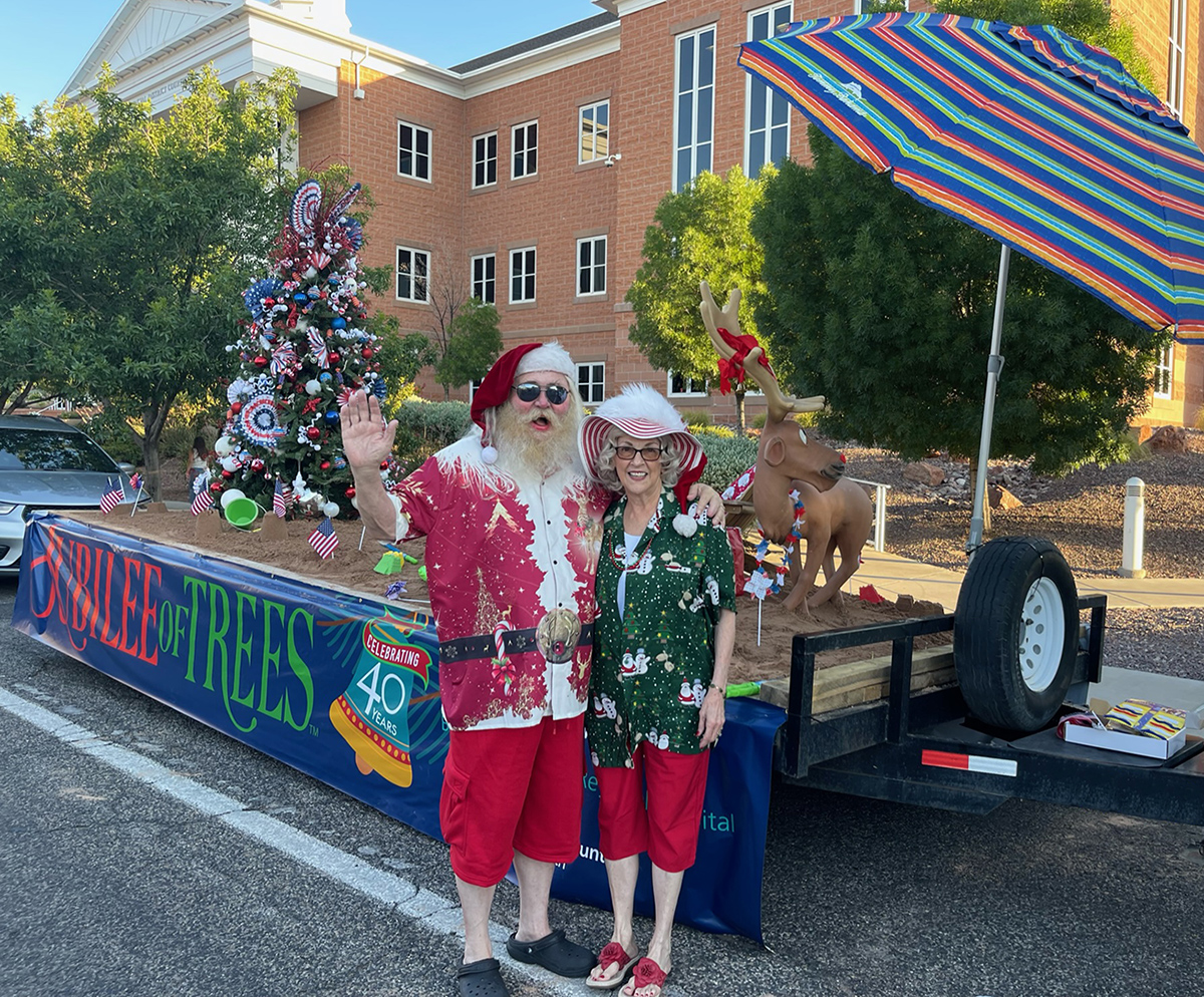 Christmas in July: Santa Joins Intermountain Health to Encourage Volunteers for 40th Jubilee of Trees