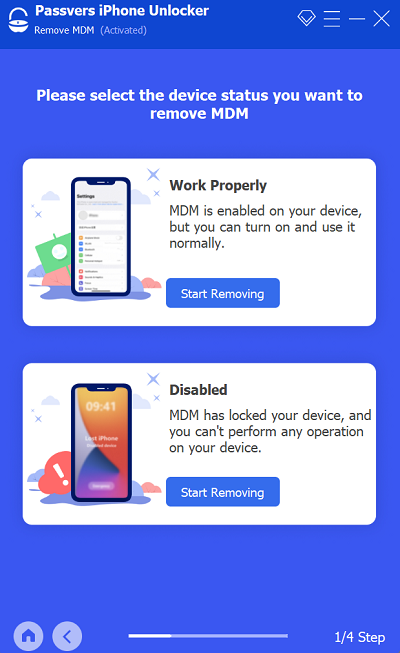 Passvers iPhone Unlocker released New Feature: MDM Removal Function