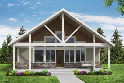 Associated Designs - Find Your Dream A-Frame Tiny House Plan for a Narrow Lot in the Nottaway