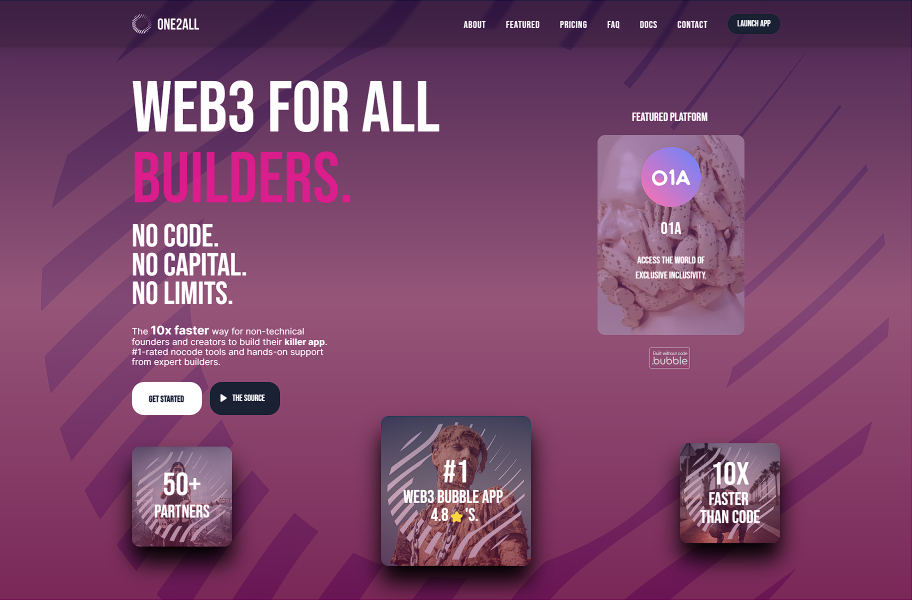 One2all Acquires Novabloq, Creating the Ultimate Web3 NoCode Solution for First-time Founders