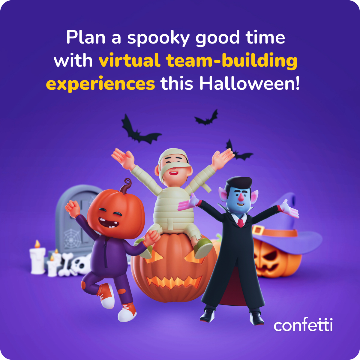Trick or Treat: Confetti Launches Virtual Halloween Experiences to Foster Team Building