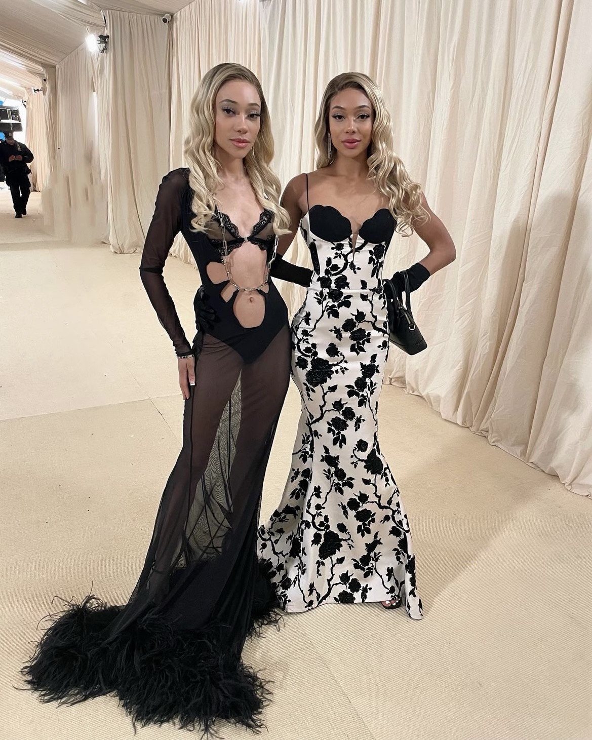 Sarah and Leah Talabi dazzle at the 2023 Met Gala Red Carpet in The Attico Gowns