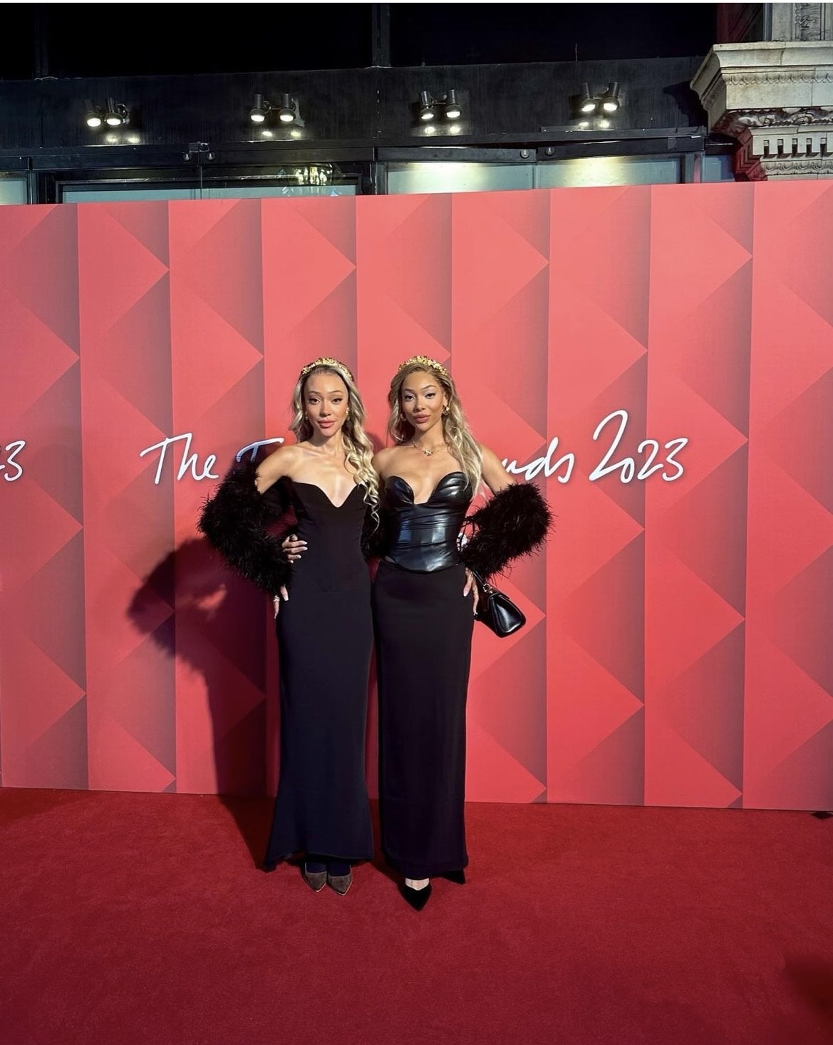 Sarah and Leah Talabi attend the British Fashion Awards 2023