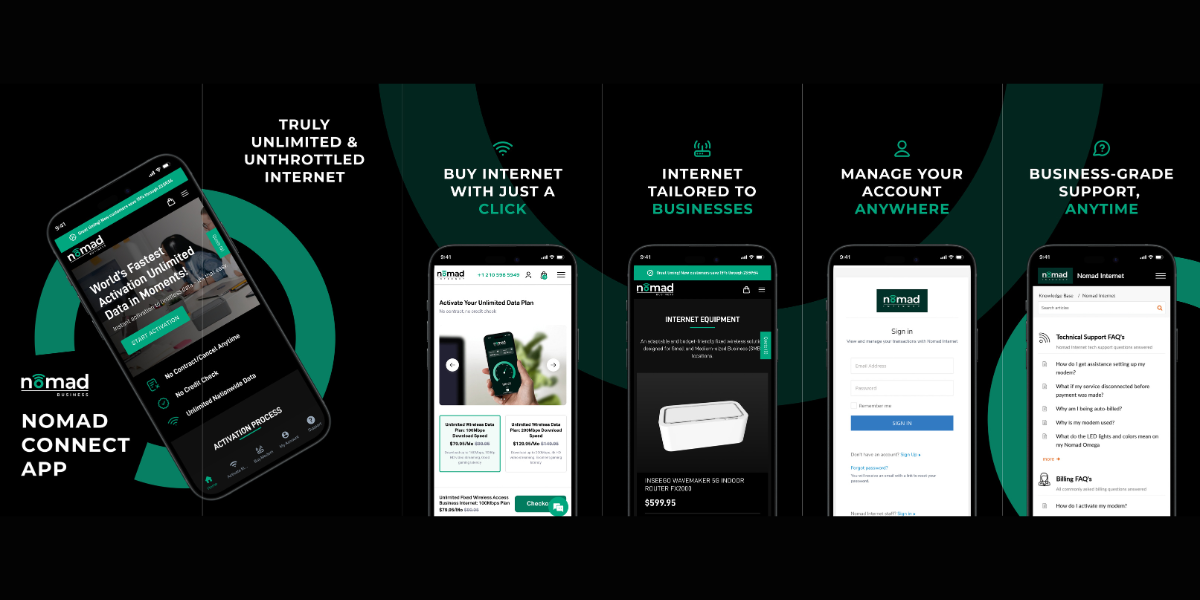 Nomad Internet Unveils Groundbreaking ‘Nomad Connect’ Mobile App and Plans