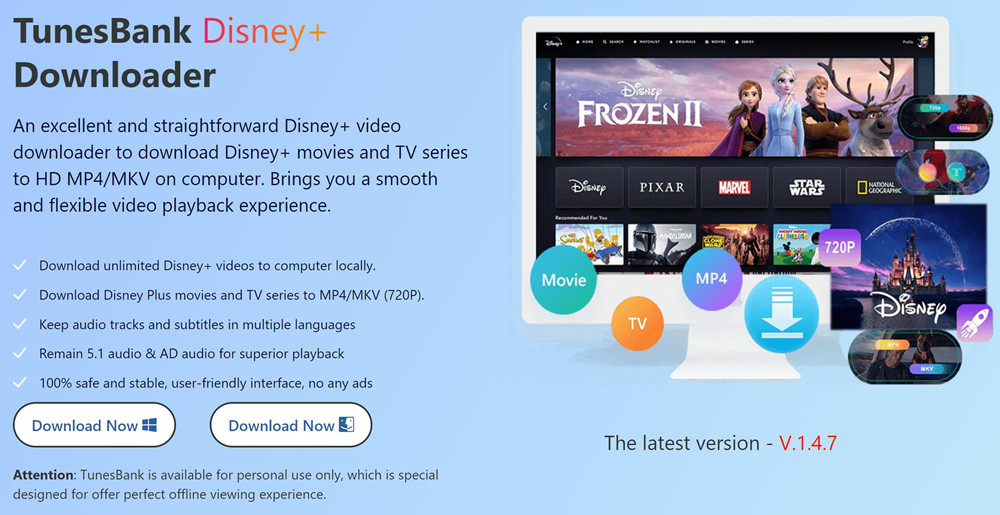 TunesBank Newly Launched the Video Downloaders Powerful Features to Help Download Netflix/Disney+/Hulu/Prime Video in A Hassle-free Way