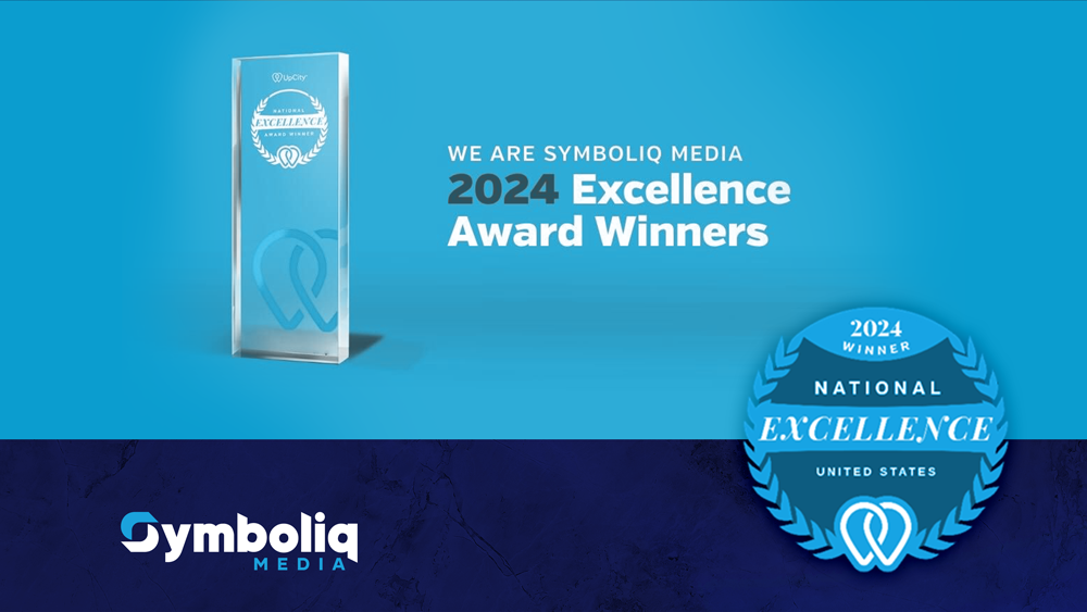 Symboliq Media is Honored with the UpCity National Excellence Award for Third Consecutive Year
