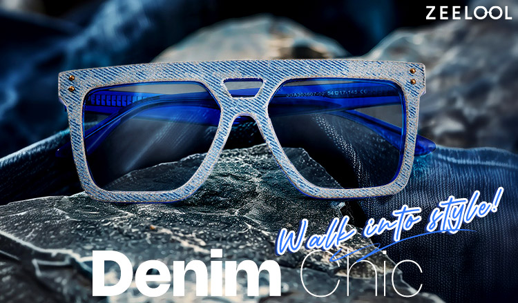 Interpret the Free Fashion by ZEELOOL DENIM Glasses