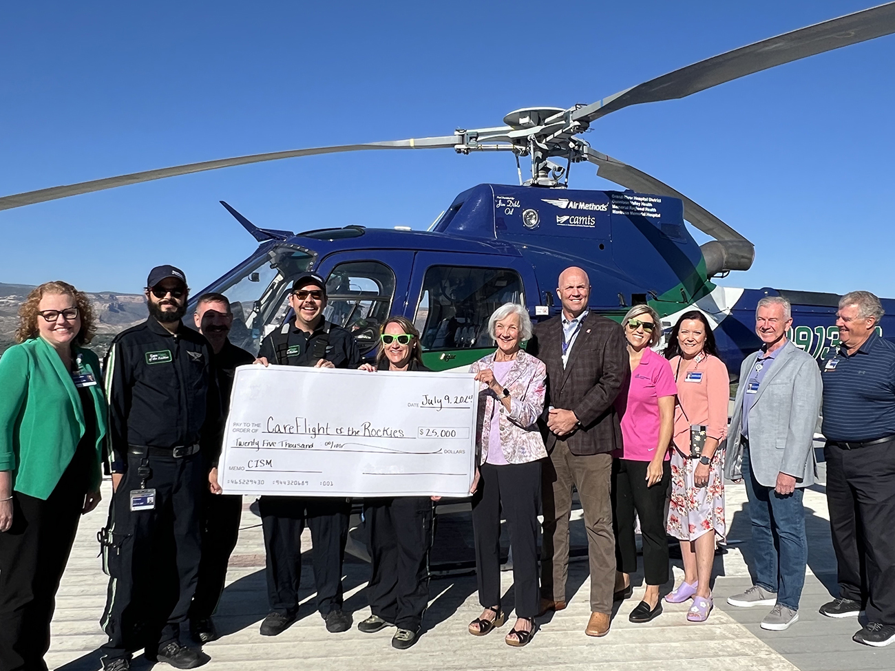 Donation from Intermountain St. Mary’s and Chevron to Enhance Mental Health for First Responders