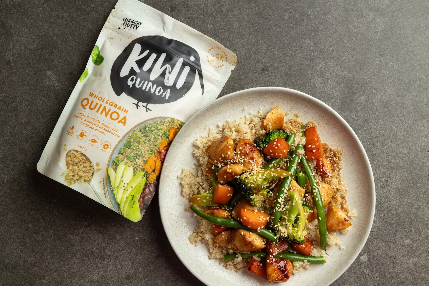 Create a Quick and Nutritious Back-to-School Meal with Kiwi Quinoa’s Teriyaki Chicken with Quinoa Stir-Fry