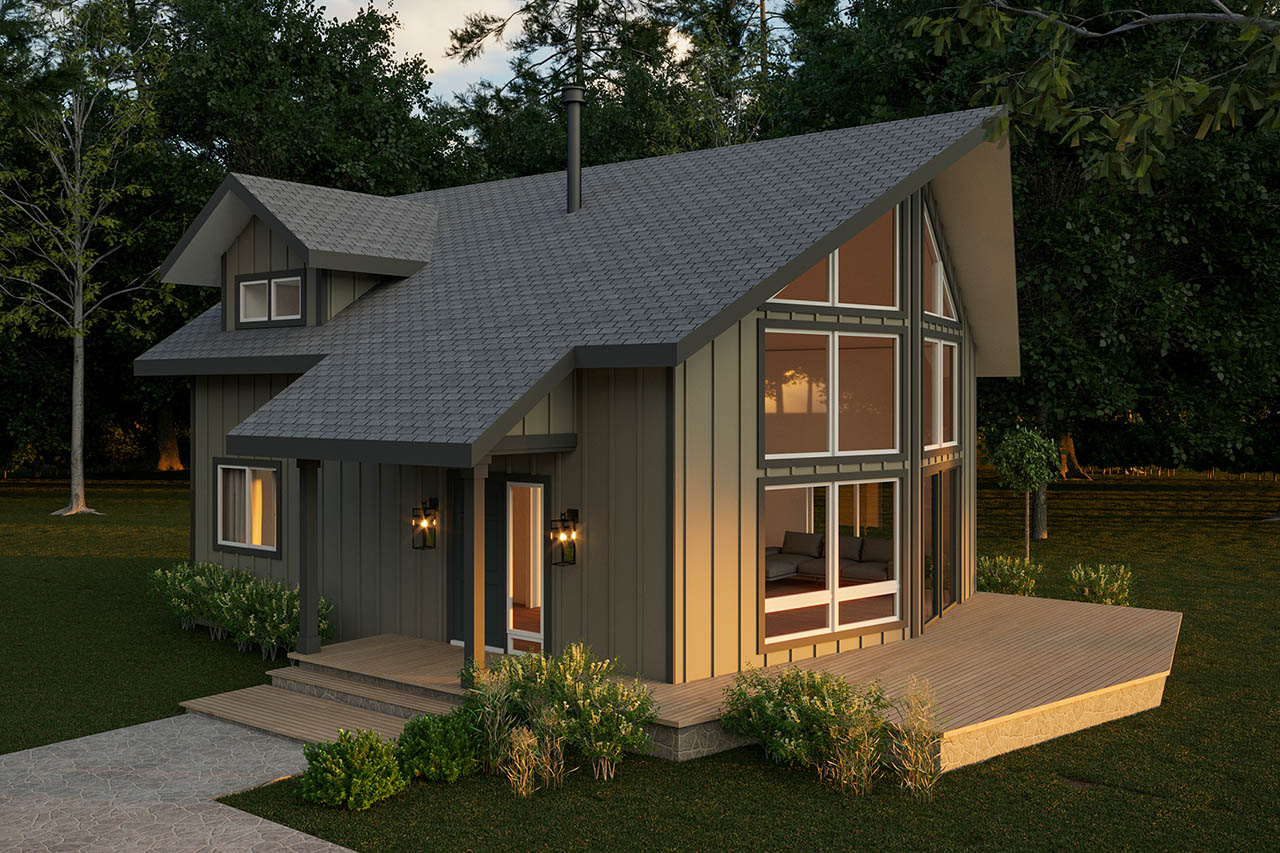 Associated Designs | Experience Nature with the Arnett A-Frame Home Design