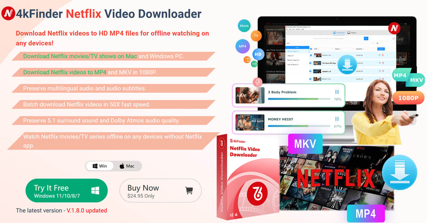 4kFinder Launched A Powerful Netflix Video Downloader with Powerful Download Ability
