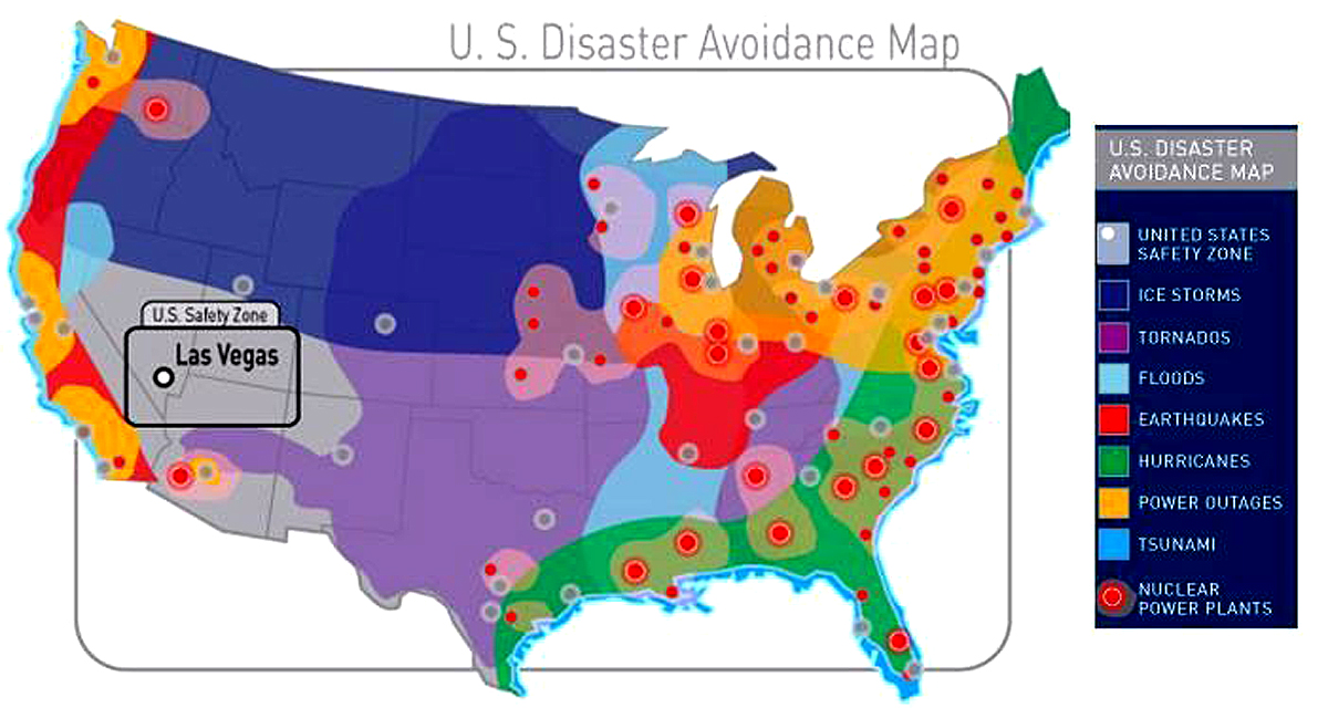 Las Vegas Ranked #1 Safest US City With Least Natural Disasters sites LasVegasRealEstate.Org