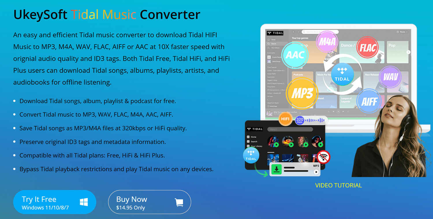 UkeySoft Newly Launched Tidal Music Converter with Powerful Functionality to Convert Tidal Music to MP3 at Ease
