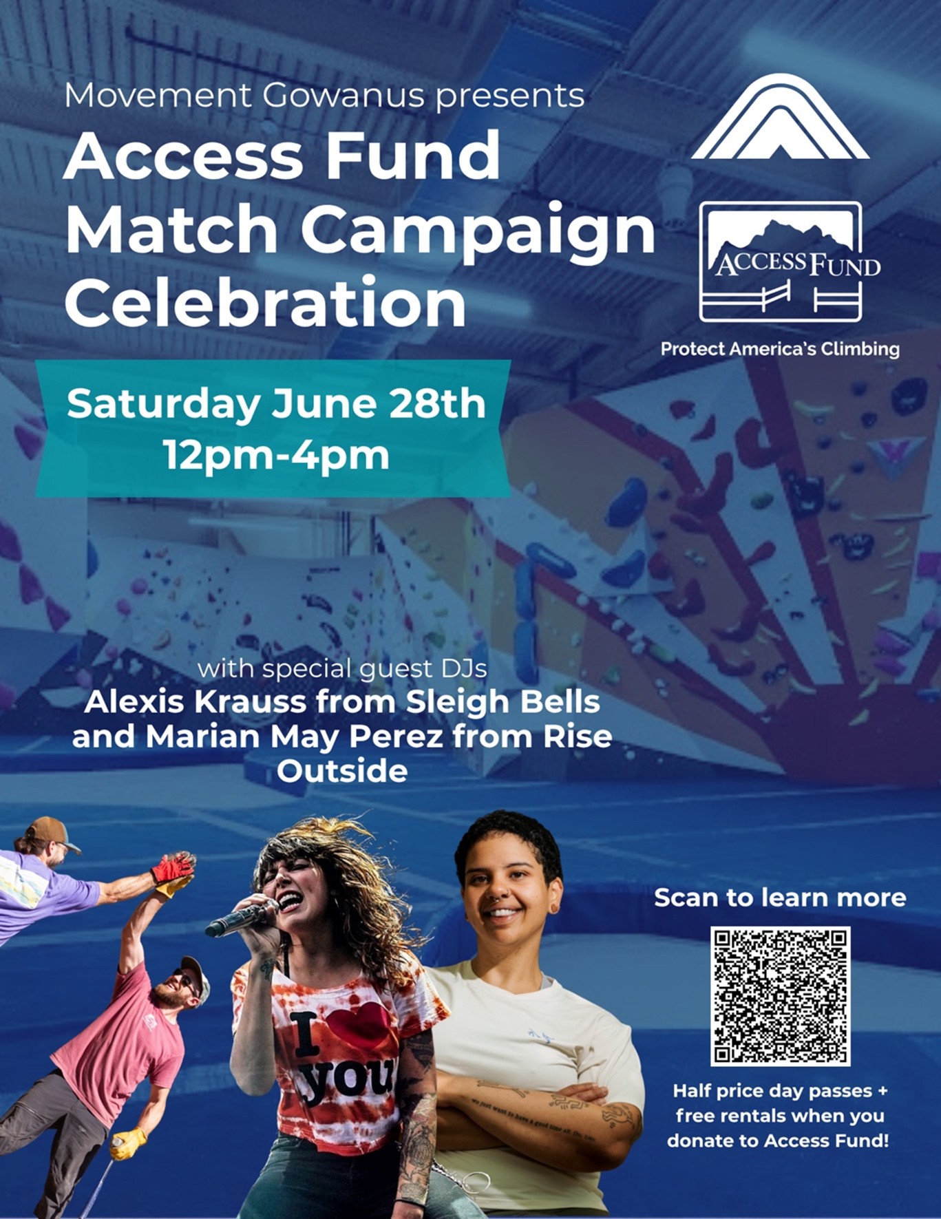 Movement Climbing, Yoga & Fitness in Gowanus, Brooklyn to Host Access Fund Match Campaign Celebration on June 28
