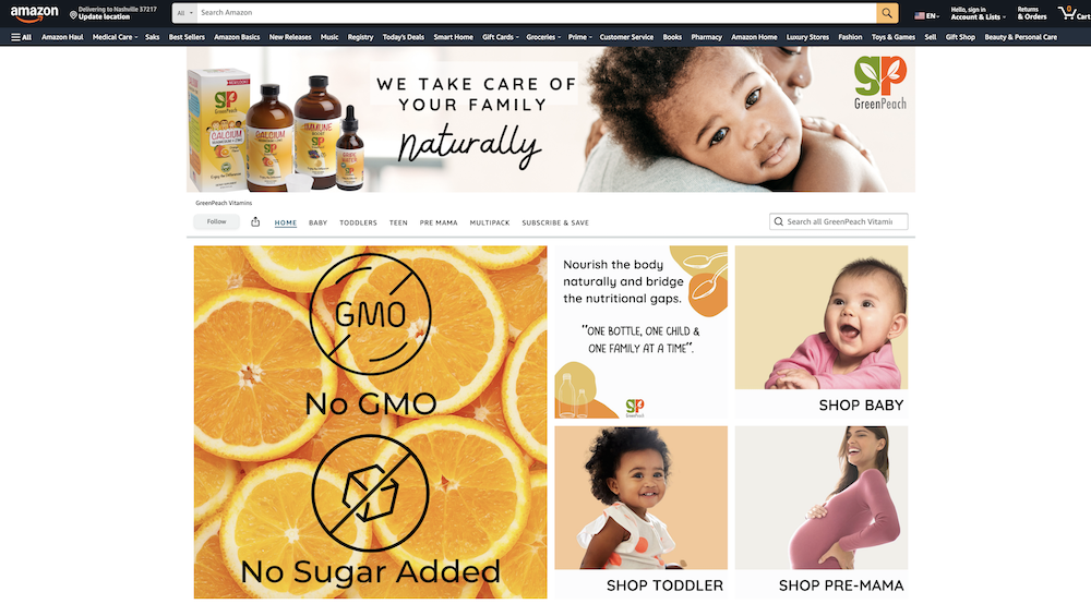 Award-Winning Wellness Brand GreenPeach Now on Amazon