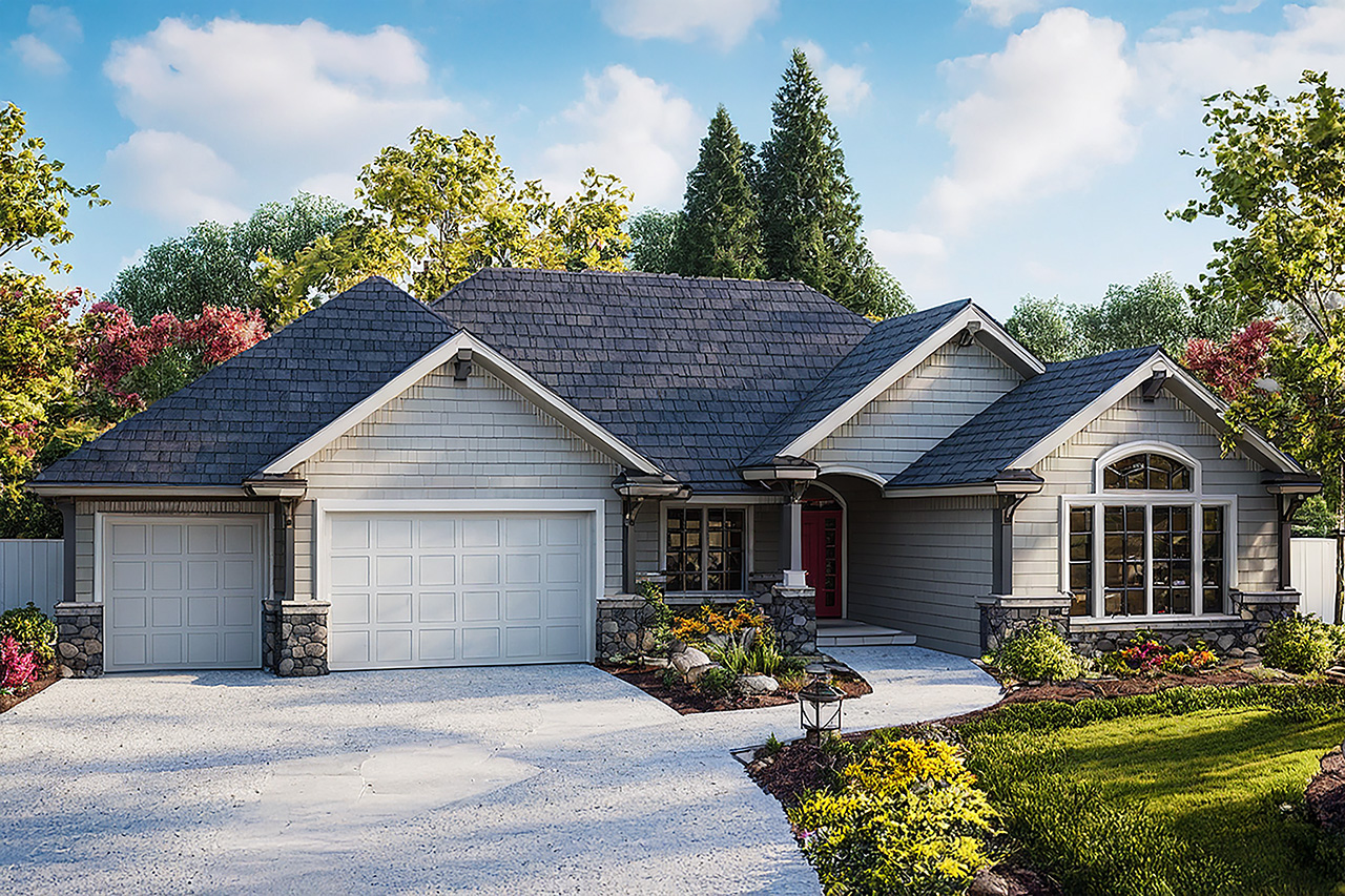 Associated Designs | Stunning Craftsman Cottage with Open Layout