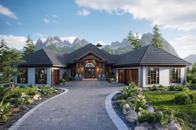 Associated Designs | Elegant Great Room & Open Kitchen Flow for Stylish Family Living